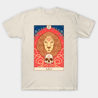 Zodiac sign tarot card Leo T-Shirt